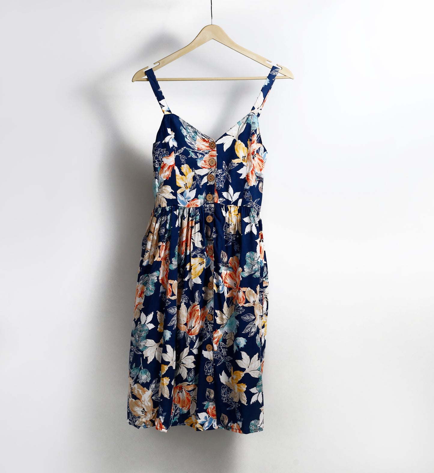 Designer Anarkali Dress - Floral Embroidered